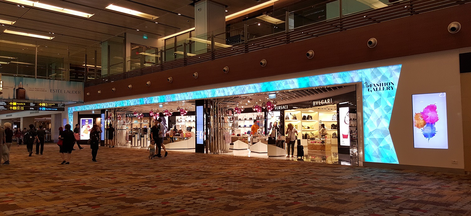 新加坡机场led显示屏案例